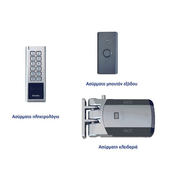 Aσύρματο κλείδωμα εισόδου για ξύλινη και μεταλλική πόρτα LOCK-D3